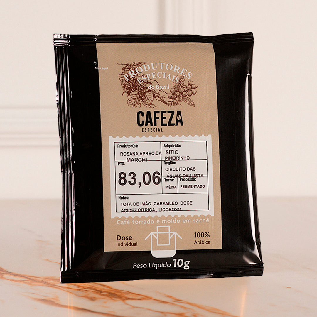 Café Especial Drip Coffee Produtores Especiais do Brasil 83,06 pts 10g 10 unid.