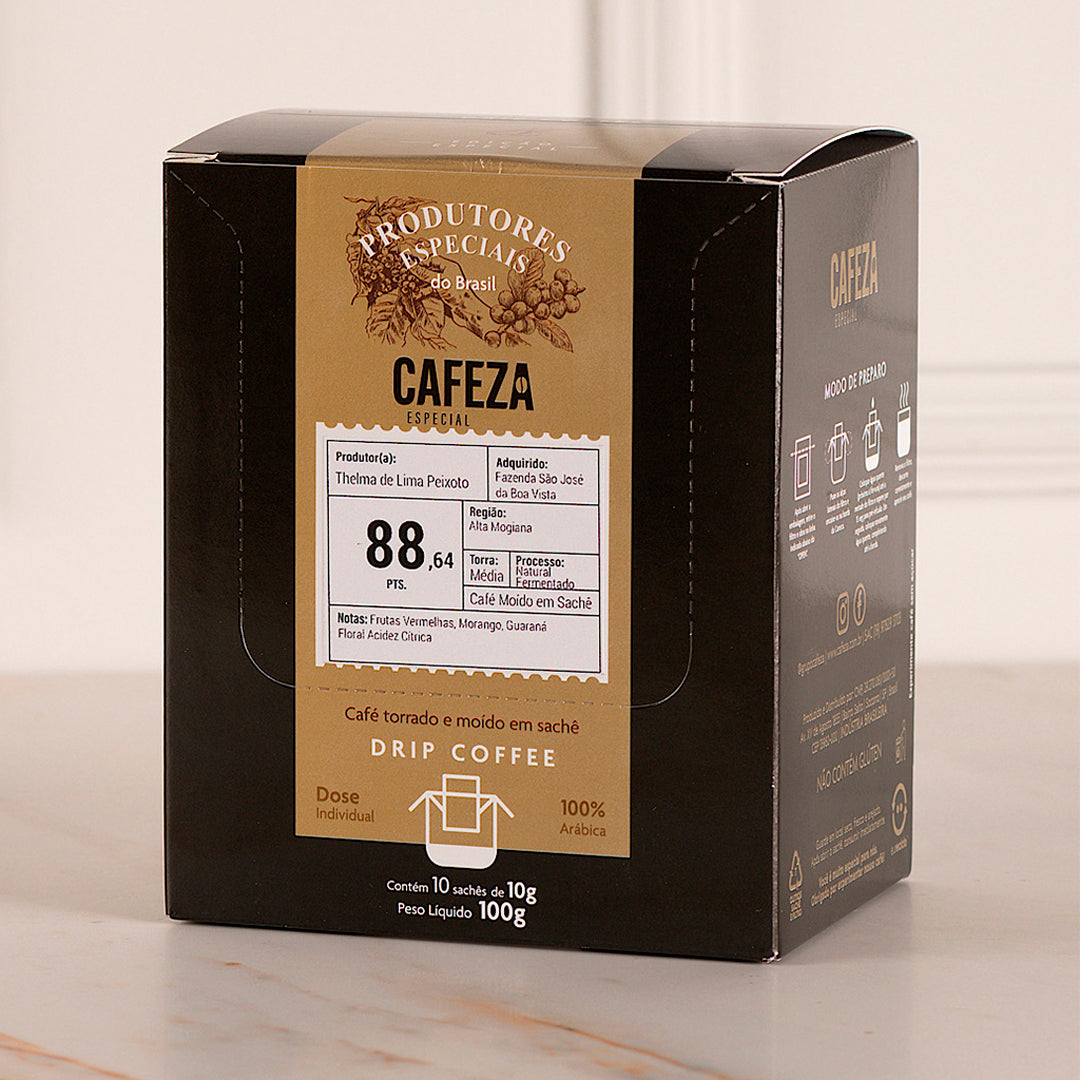 Drip Coffee Café Especial - Produtores Especiais do Brasil 88,64 pts 10g 10 unid.