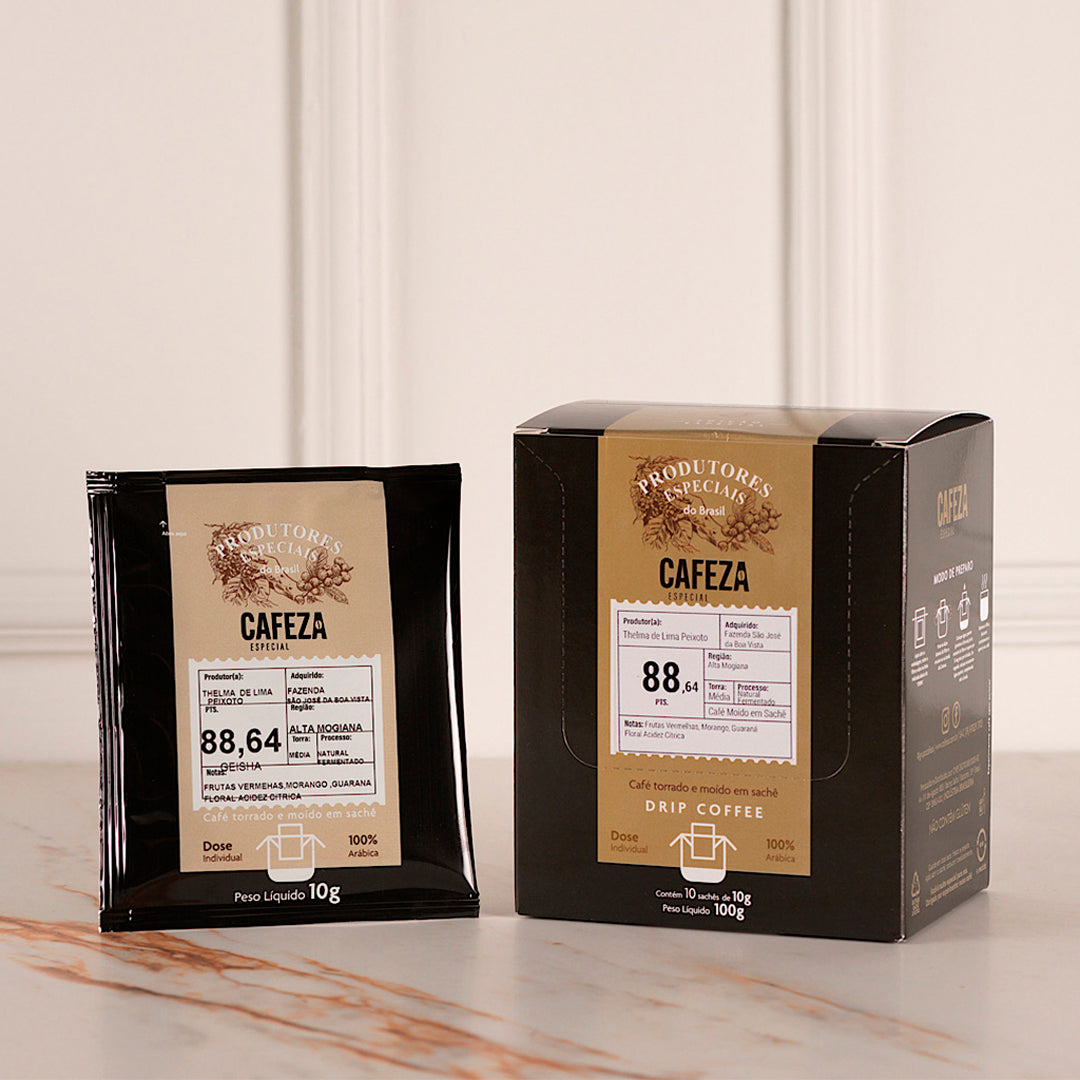 Drip Coffee Café Especial - Produtores Especiais do Brasil 88,64 pts 10g 10 unid.
