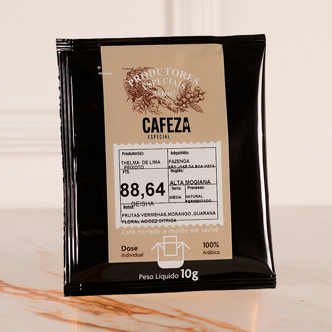 Drip Coffee Café Especial - Produtores Especiais do Brasil 88,64 pts 10g 10 unid.