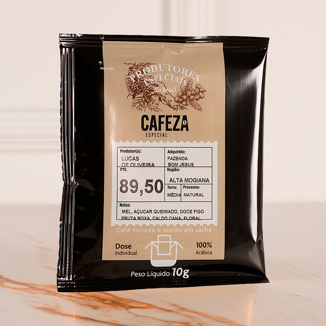 Café Especial Drip Coffee Produtores Especiais do Brasil 89,50 pts 10g 10 unid.