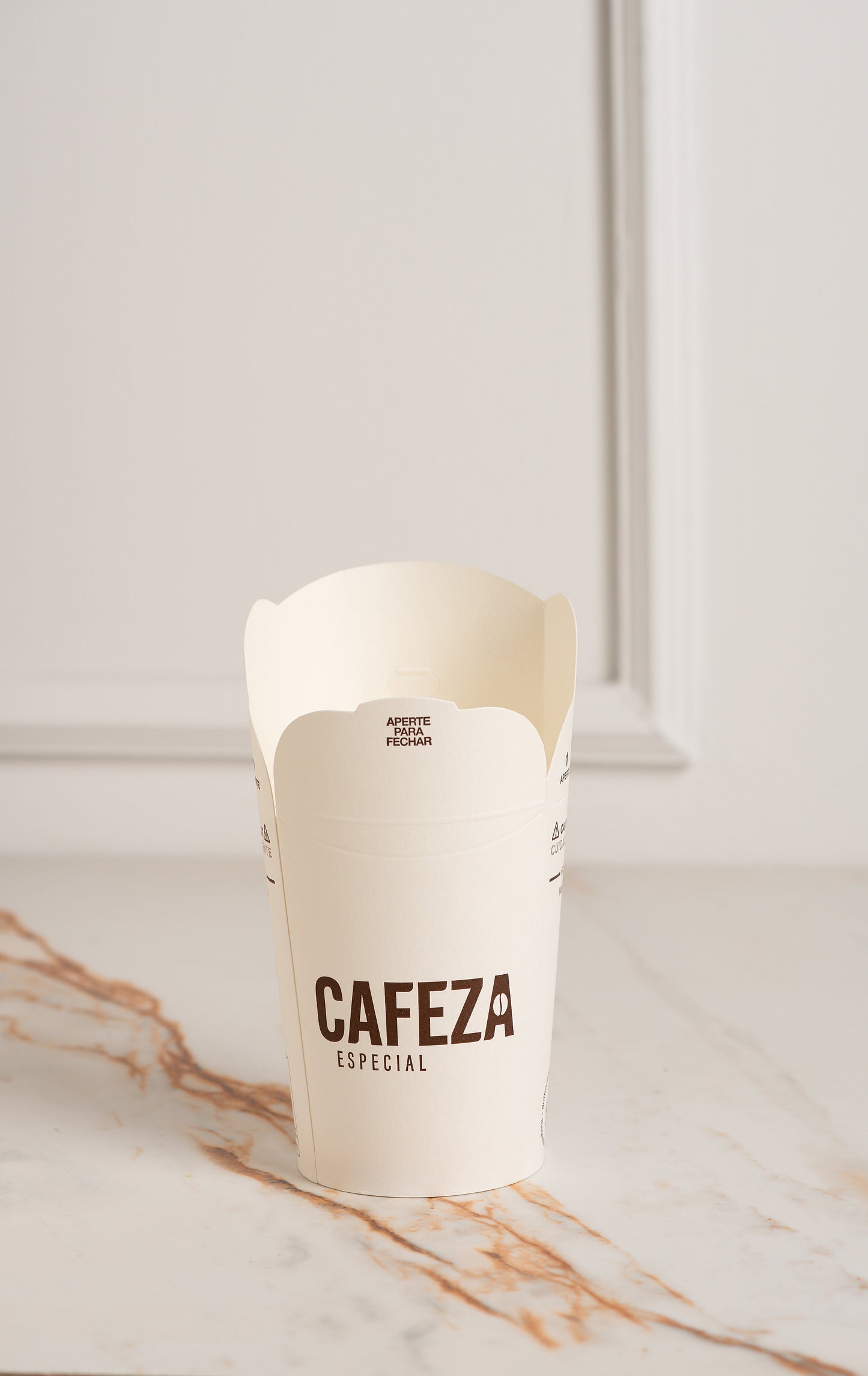 Copo Eco CAFEZA 240ml Branco 10 unid.