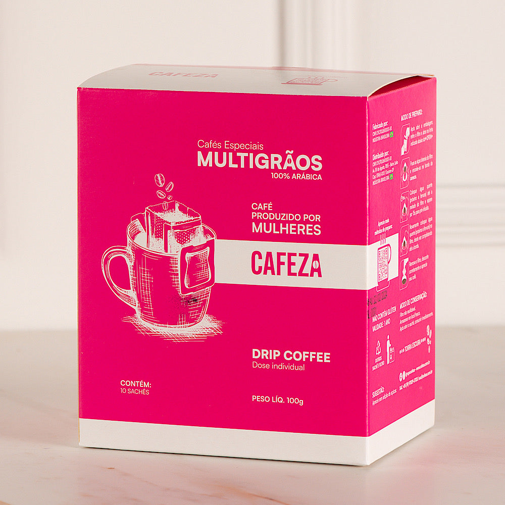 Café Especial Drip Coffee MultiGrãos Produtoras Mulheres 80+ 10g 10 unid.