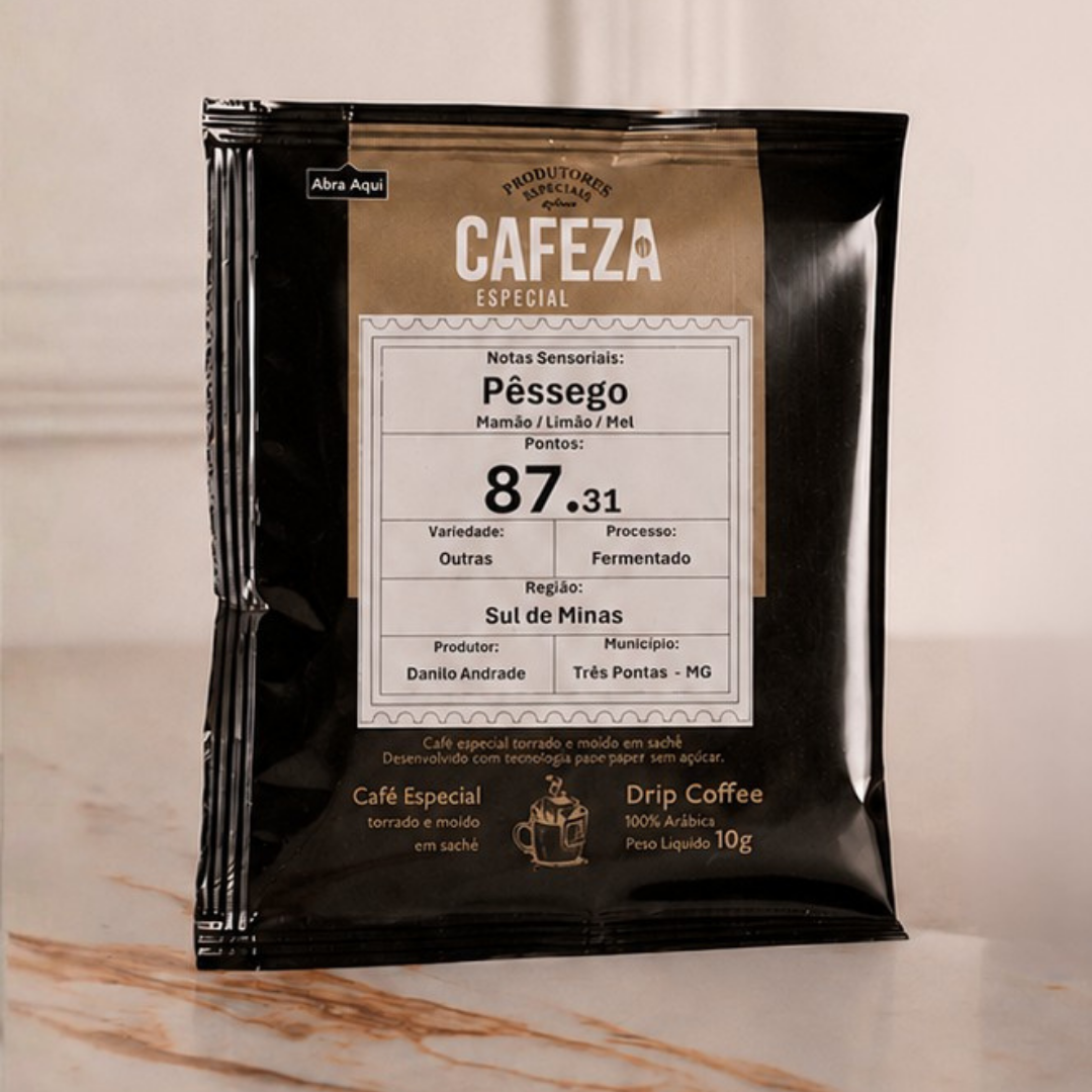 Café Especial Drip Coffee Produtores Especiais do Brasil 87,31 pts 10g 10 unid.