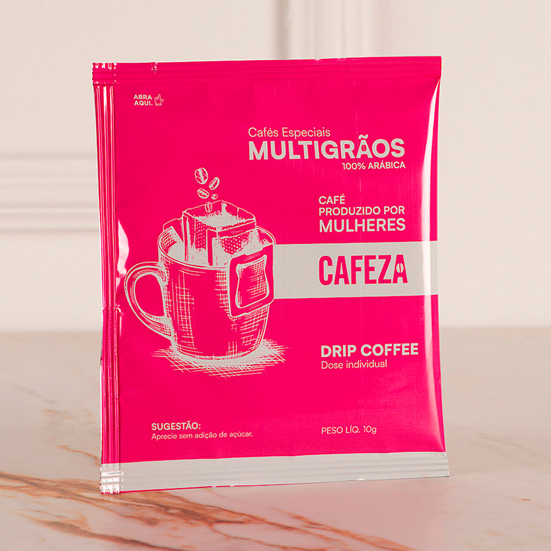 Café Especial Drip Coffee MultiGrãos Produtoras Mulheres 80+ 10g 10 unid.