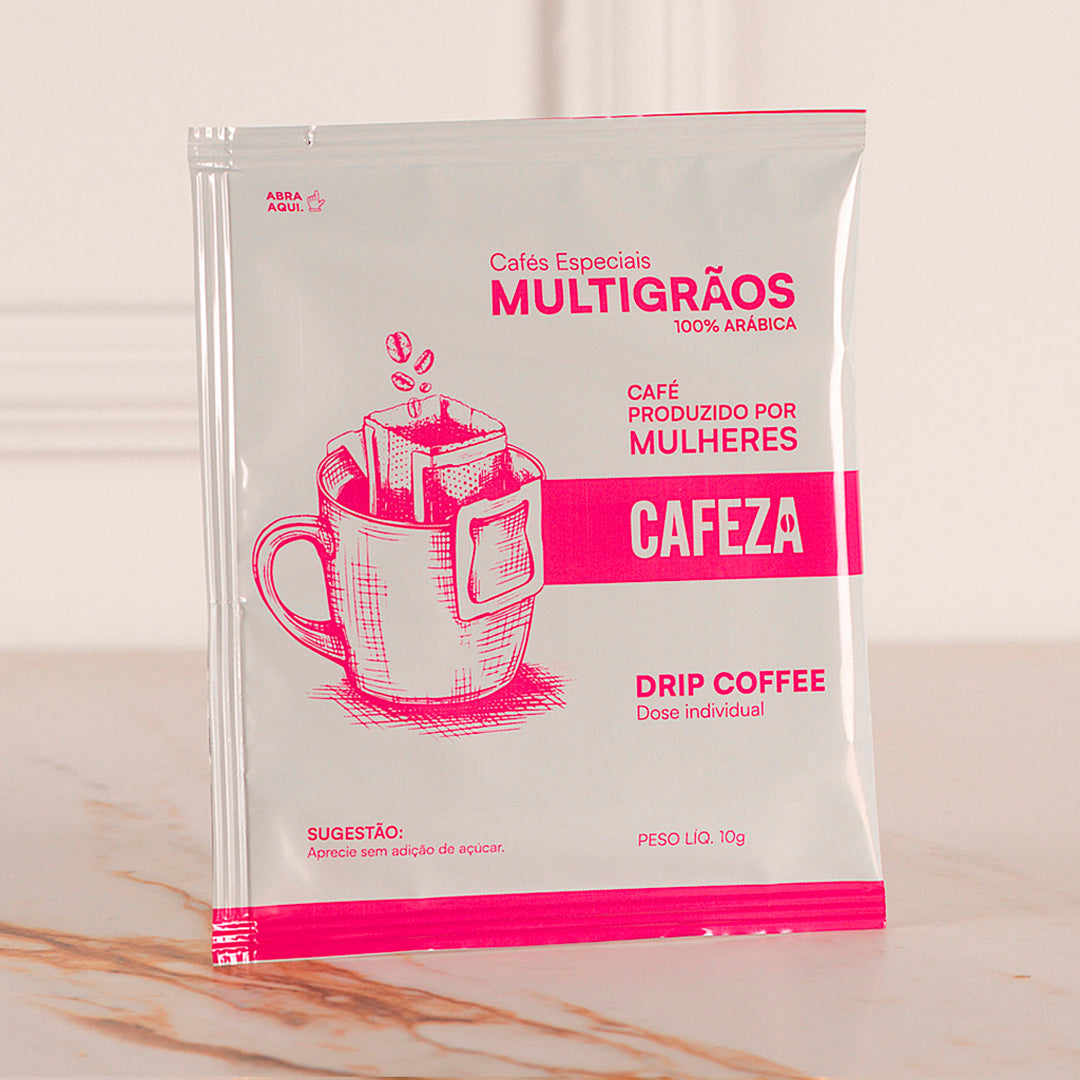 Café Especial Drip Coffee MultiGrãos Produtoras Mulheres 80+ 10g 10 unid.
