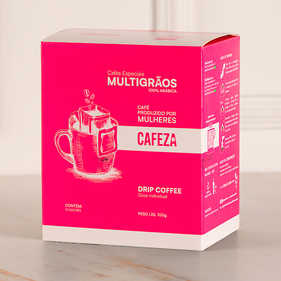 Café Especial Drip Coffee MultiGrãos Produtoras Mulheres 80+ 10g 10 unid.