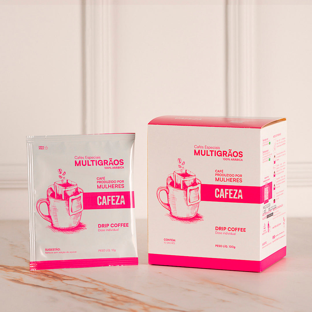 Café Especial Drip Coffee MultiGrãos Produtoras Mulheres 80+ 10g 10 unid.