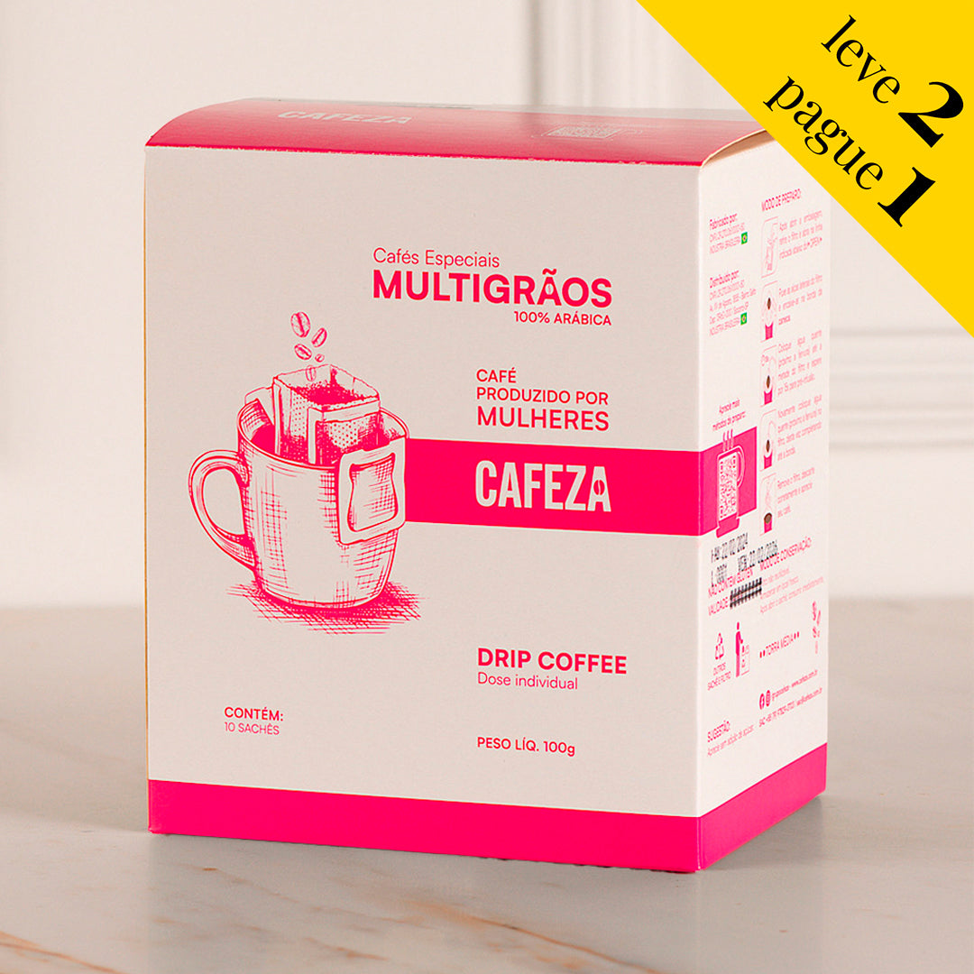 Drip Coffee Café Especial - 80+ MultiGrãos Produzido por Mulheres 10g 10 unid.