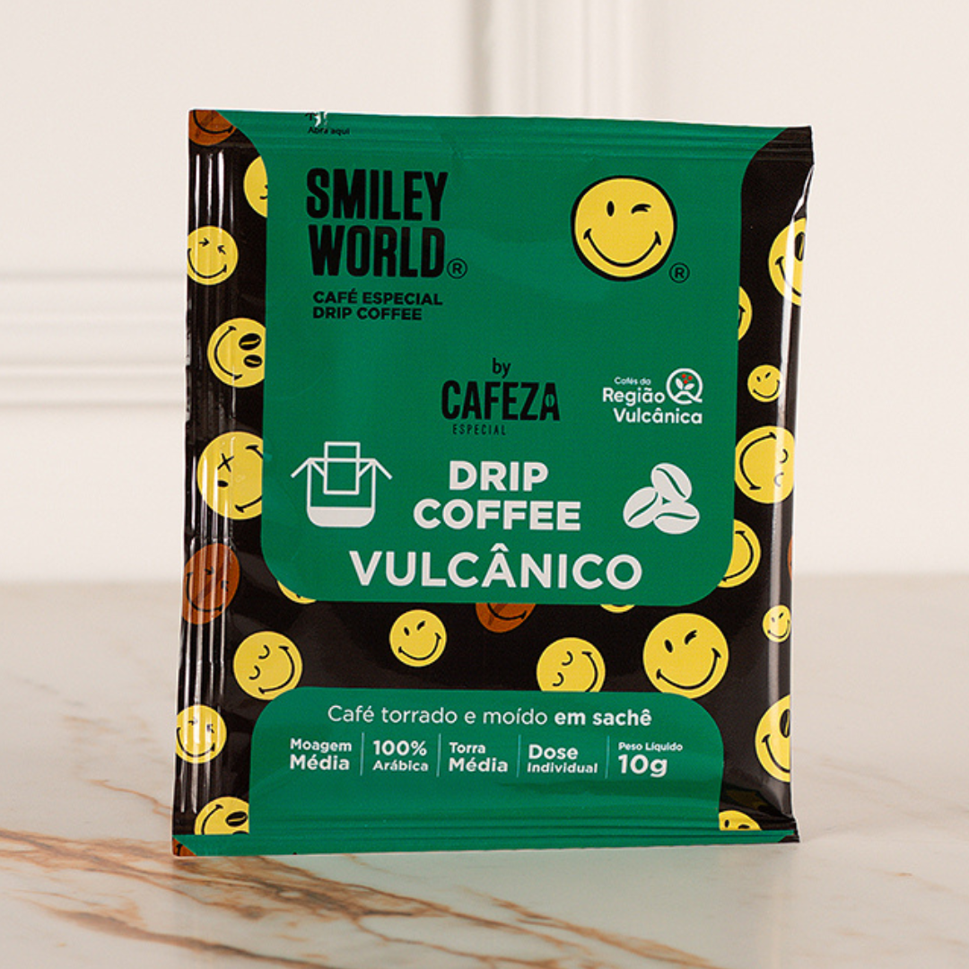 Café Especial Drip Coffee Smiley Vulcânico 85+ 10g 10 unid.