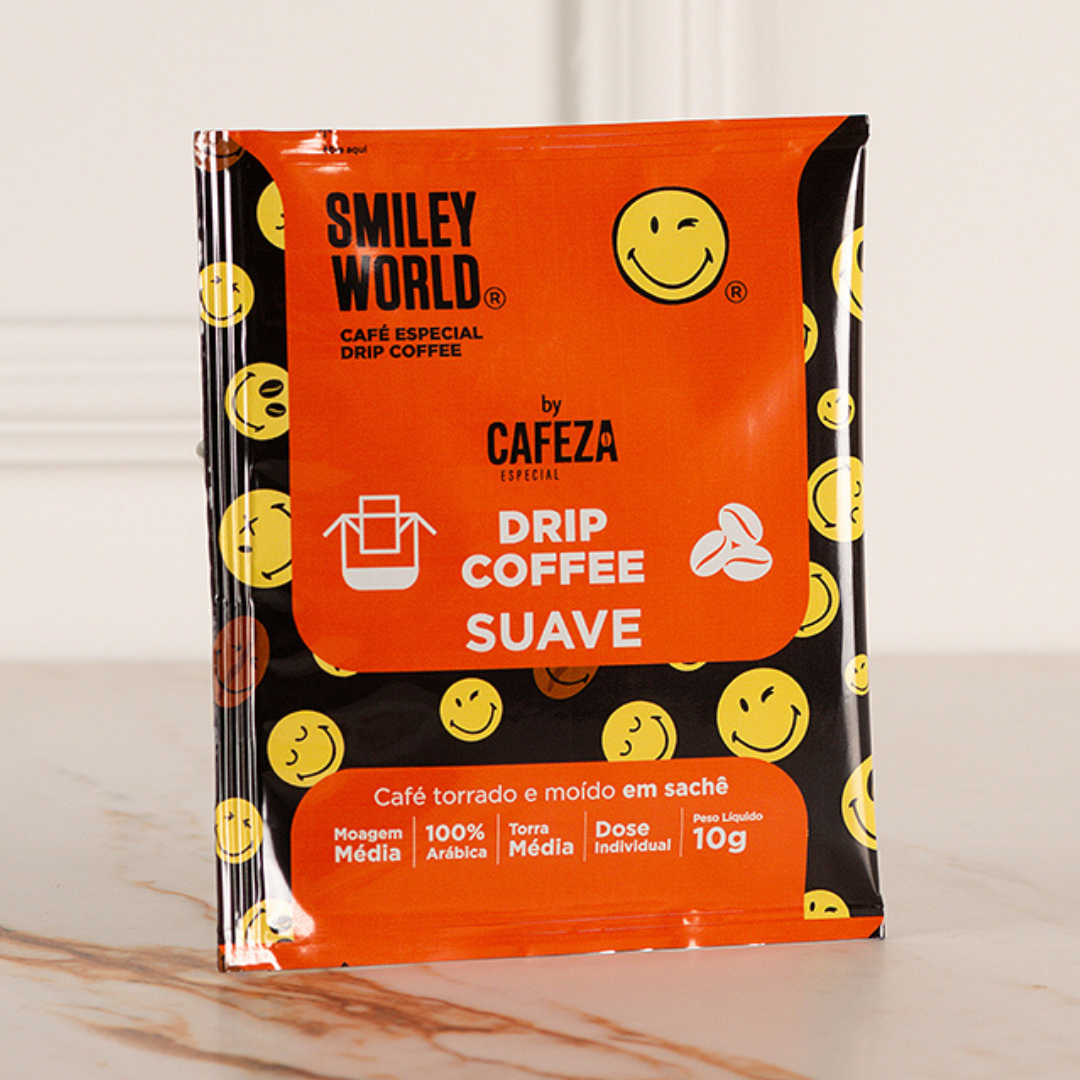 Café Especial Drip Coffee SmileyWorld® Agricultura Familiar 85+ 10g 10 unid.