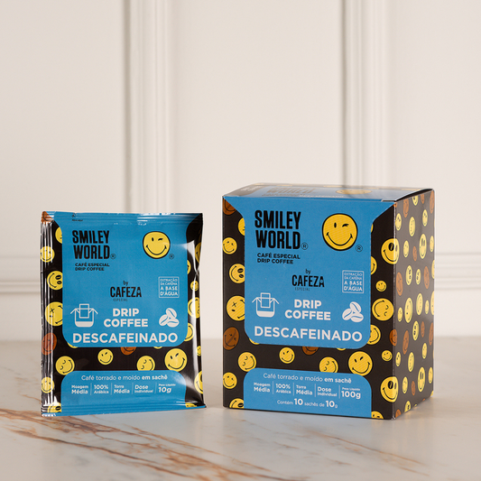 Café Especial Drip Coffee SmileyWorld® Descafeínado 85+ 10g 10 unid.