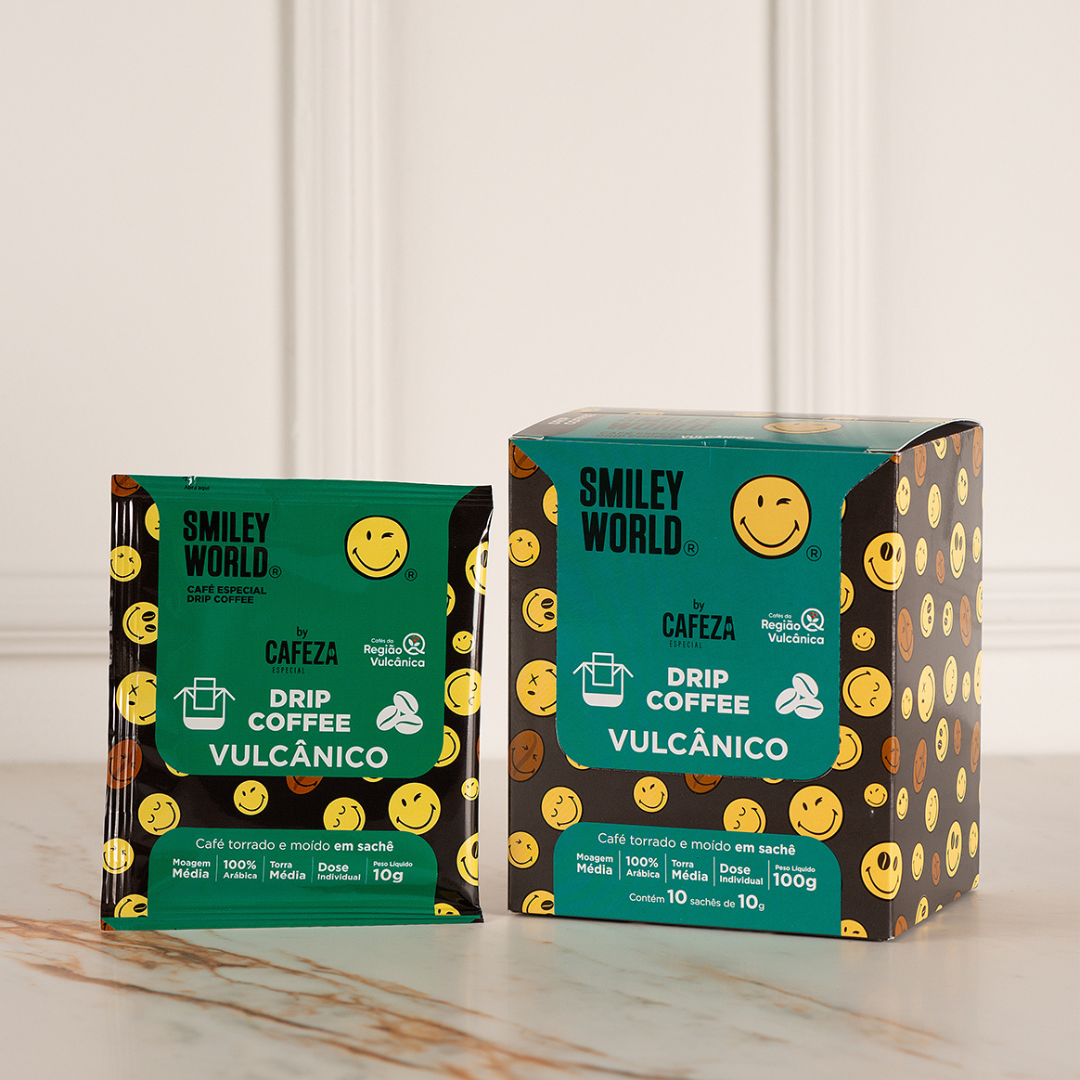Café Especial Drip Coffee Smiley Vulcânico 85+ 10g 10 unid.
