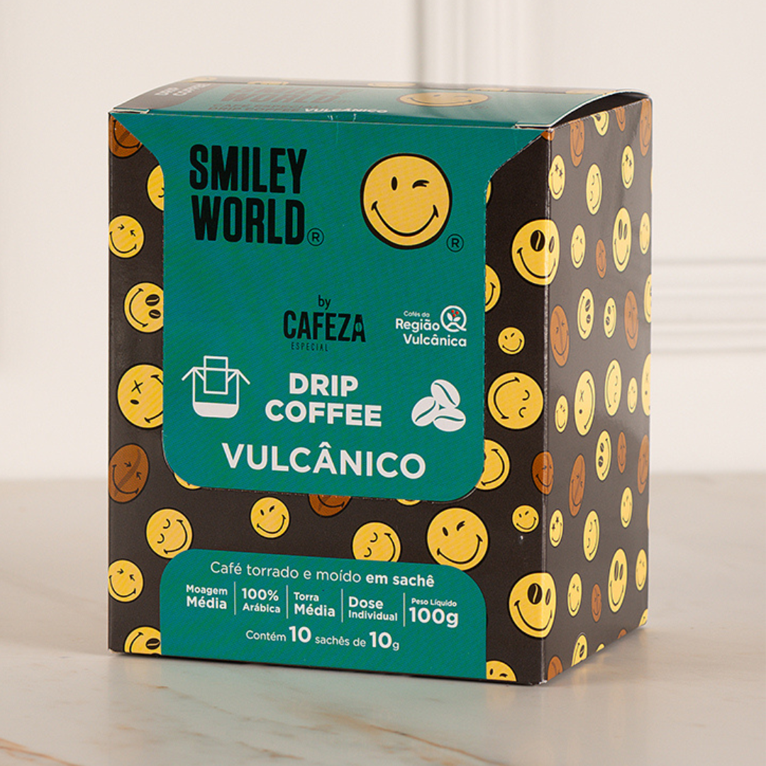 Café Especial Drip Coffee Smiley Vulcânico 85+ 10g 10 unid.