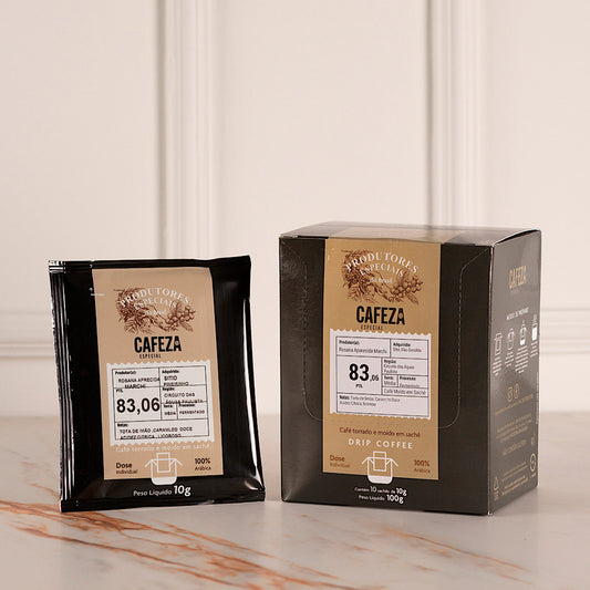Café Especial Drip Coffee Produtores Especiais do Brasil 83,06 pts 10g 10 unid.