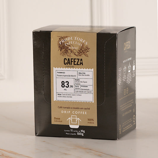 Drip Coffee Café Especial - Produtores Especiais do Brasil 83,06 pts 10g 10 unid.