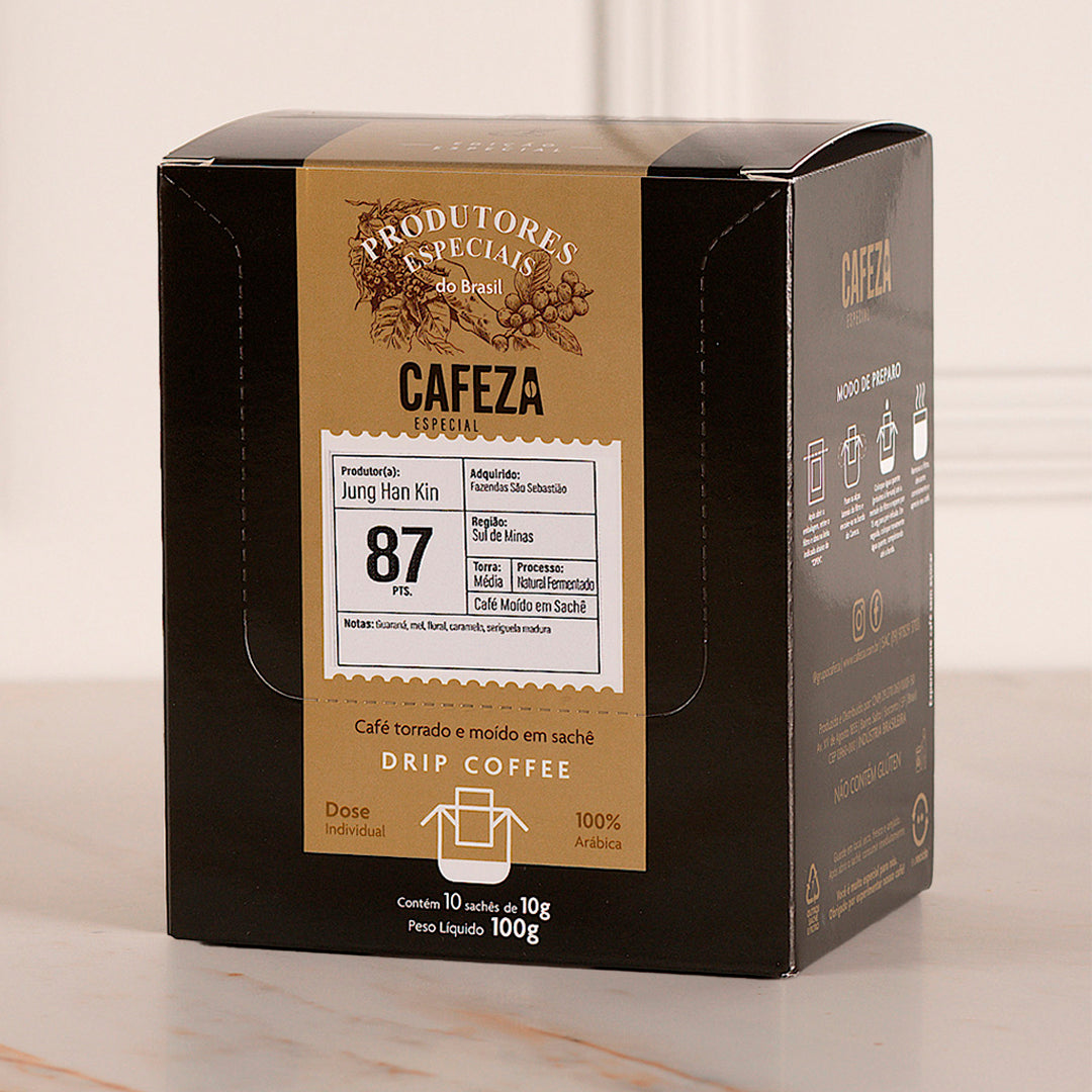 Café Especial Drip Coffee Produtores Especiais do Brasil  87 pts 10g 10 unid.