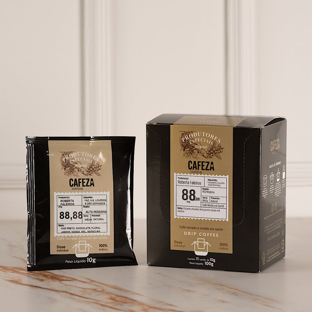 Drip Coffee Café Especial - Produtores Especiais do Brasil 88,88 pts 10g 10 unid.