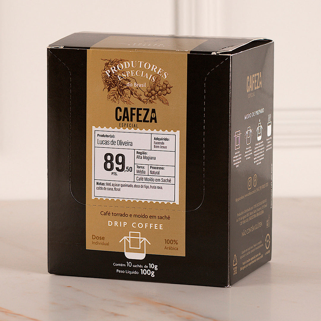 Café Especial Drip Coffee Produtores Especiais do Brasil 89,50 pts 10g 10 unid.