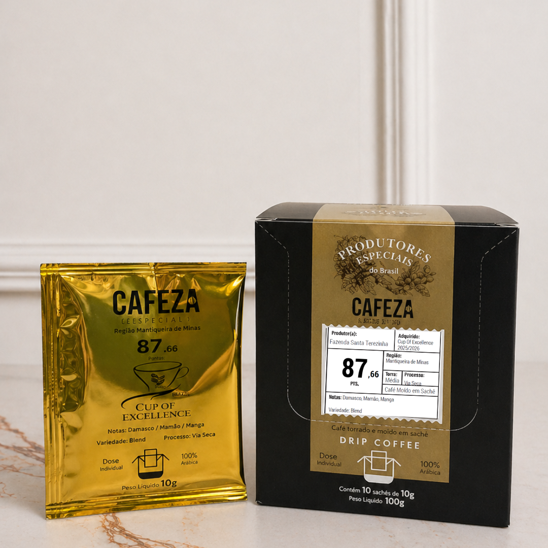 Café Especial Drip Coffee Cup Of Excellence 87,66 pts 10g 10 unid.