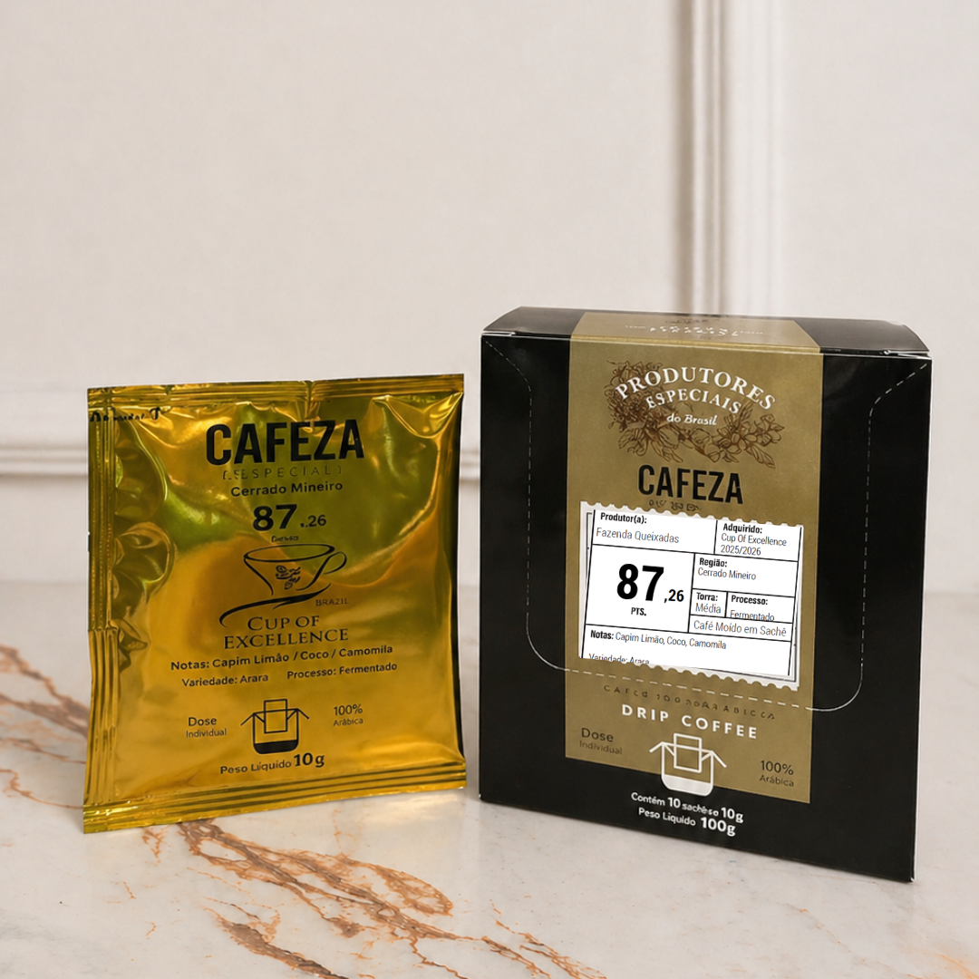 Café Especial Drip Coffee Cup Of Excellence 87,26 pts 10g 10 unid.
