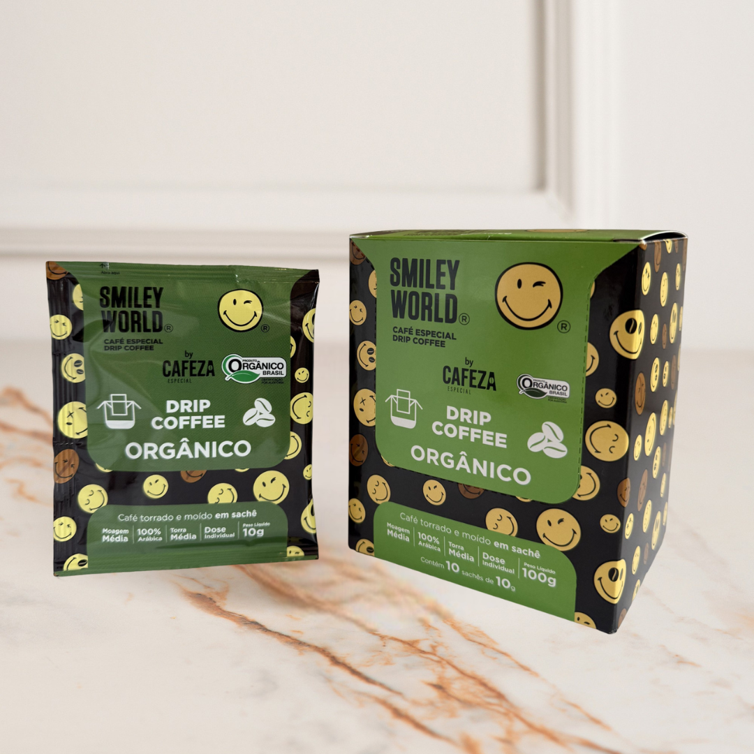 Café Especial Drip Coffee Smiley Orgânico 85+ 10g 10 unid.