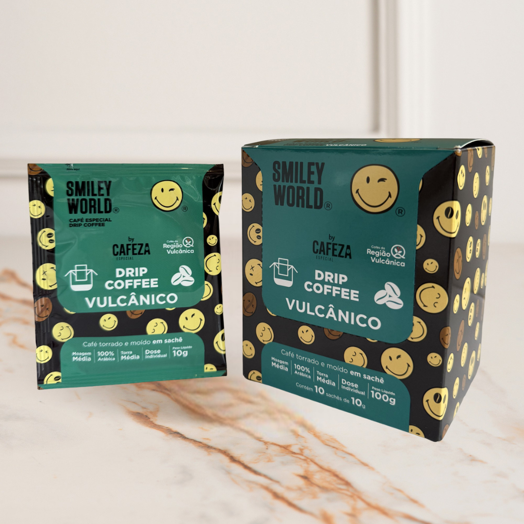Café Especial Drip Coffee Smiley Vulcânico 85+ 10g 10 unid.
