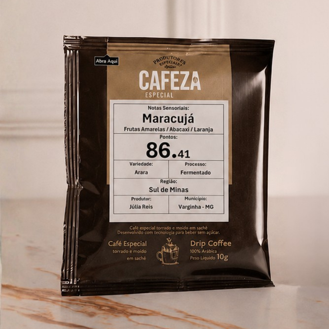 Café Especial Drip Coffee Produtores Especiais do Brasil 86,41 pts 10g 10 unid.