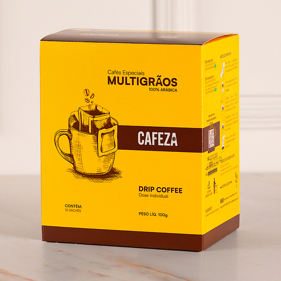 Drip Coffee Café Especial - 80+ MultiGrãos Produzido por Famílias 10g 10 unidades