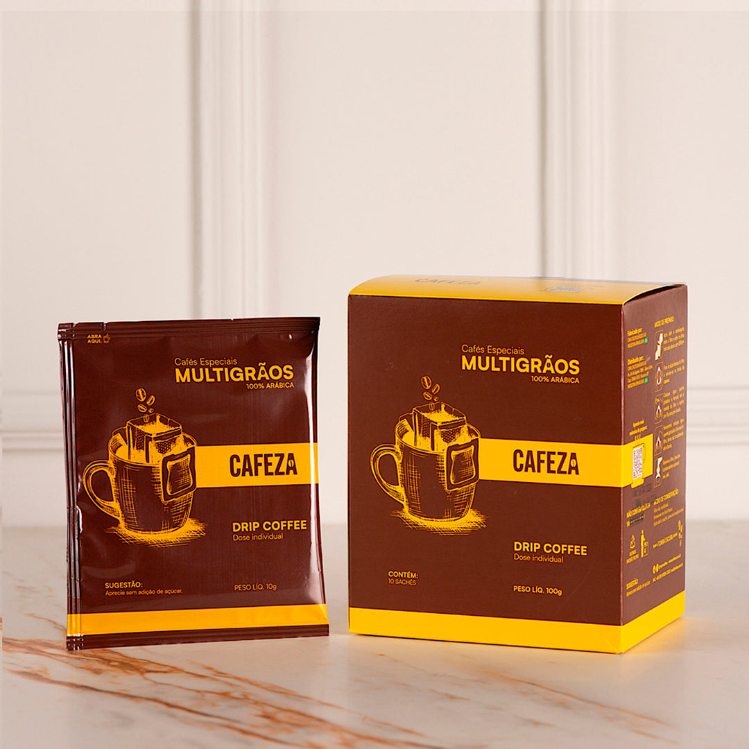 Drip Coffee Café Especial - 80+ MultiGrãos Produzido por Famílias 10g 10 unidades
