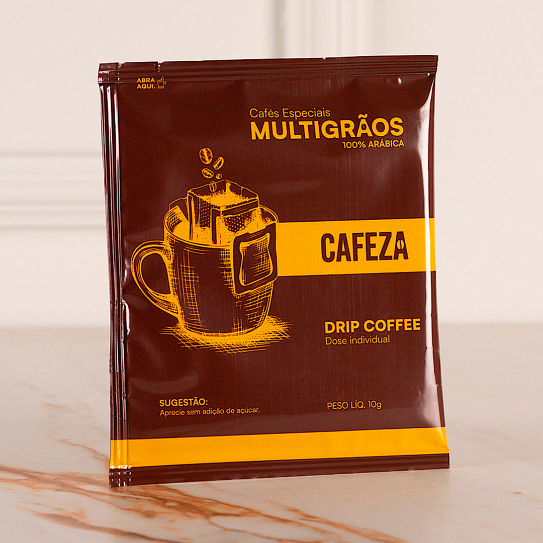 Drip Coffee Café Especial - 80+ MultiGrãos Produzido por Famílias 10g 10 unidades