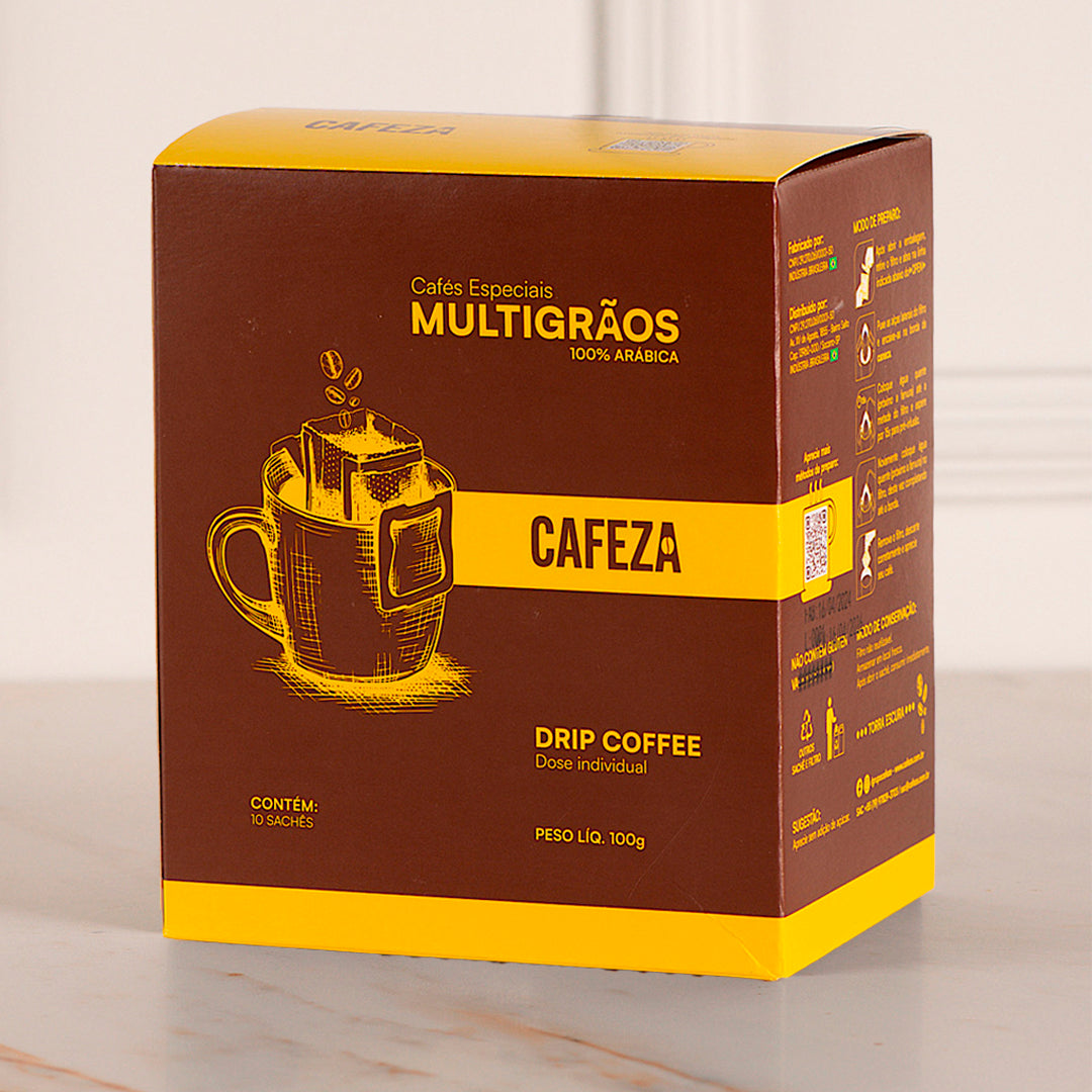 Drip Coffee Café Especial - 80+ MultiGrãos Produzido por Famílias 10g 10 unidades
