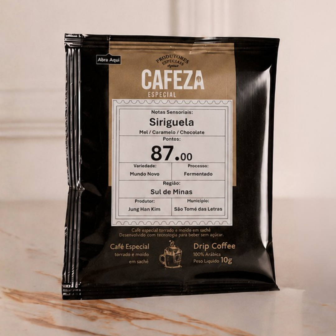 Café Especial Drip Coffee Produtores Especiais do Brasil  87 pts 10g 10 unid.